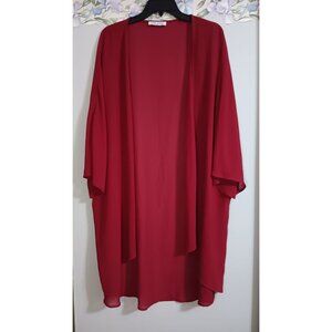 Kate Kasin 2XL Red Flowy Open Lightweight Classic Occasion Event Wedding Top